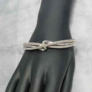 Sterling Silver & Diamond Bracelet